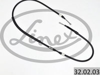 Cablu frana de parcare OPEL CORSA C F08 F68 Producator LINEX 32.02.03