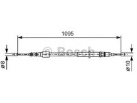 Cablu frana de parcare OPEL TIGRA (95_) - OEM - MAXGEAR: 32-0157 - W02209707 - LIVRARE DIN STOC in 24 ore!!!