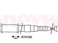 Cablu, frana de parcare OPEL VECTRA A (86_, 87_), VAUXHALL CAVALIER Mk III (87), VAUXHALL CAVALIER Mk III hatchback - BENDIX 432123B