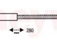 Cablu, frana de parcare OPEL VECTRA B hatchback (38_), OPEL VECTRA B (36_), OPEL VECTRA B combi (31_) - BENDIX 432984B