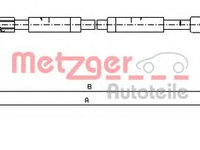 Cablu, frana de parcare OPEL VIVARO combi (J7) (2001 - 2014) METZGER 11.6805 piesa NOUA