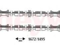 Cablu, frana de parcare OPEL ZAFIRA A (F75_), VAUXHALL ZAFIRA Mk I (A) (F75), CHEVROLET ASTRA hatchback - BENDIX 433017B