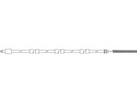 Cablu, frana de parcare PEUGEOT 205 Mk II (20A/C) - TOPRAN 721 628
