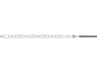 Cablu, frana de parcare PEUGEOT 205 Mk II (20A/C) - TOPRAN 721 627