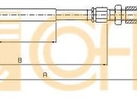 Cablu, frana de parcare PEUGEOT BOXER bus (230P) (1994 - 2002) COFLE 10.4723 piesa NOUA