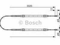 Cablu frana de parcare PEUGEOT BOXER bus - OEM - MAXGEAR: 32-0092 - W02360001 - LIVRARE DIN STOC in 24 ore!!!