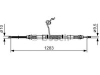 Cablu frana de parcare punte spate dreapta FORD TRANSIT 4/00 1283 - Cod intern: W20135876 - LIVRARE DIN STOC in 24 ore!!!