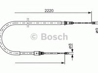 Cablu frana de parcare RENAULT LAGUNA cupe (DT0/1) - OEM - MAXGEAR: 32-0238 - W02110522 - LIVRARE DIN STOC in 24 ore!!!