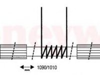 Cablu, frana de parcare RENAULT SAFRANE (B54_), RENAULT SAFRANE Mk II (B54_) - BENDIX 432170B