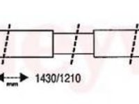 Cablu, frana de parcare RENAULT SUPER 5 (B/C40_), RENAULT SUPER 5 caroserie (S40_) - BENDIX 431216B