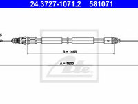 Cablu, frana de parcare RENAULT TRAFIC II Van (FL) (2001 - 2020) ATE 24.3727-1071.2