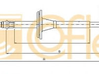Cablu, frana de parcare SAAB 9-3 Combi (YS3F) (2005 - 2016) COFLE 10.8595 piesa NOUA