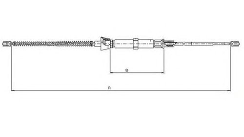 Cablu frana de parcare SEAT CORDOBA (6K2) - O