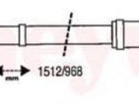 Cablu, frana de parcare SEAT CORDOBA limuzina (6K1, 6K2), VW POLO (6N1), SEAT IBIZA Mk II (6K1) - BENDIX 432826B