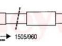 Cablu, frana de parcare SEAT CORDOBA limuzina (6K1, 6K2), SEAT IBIZA Mk II (6K1), SEAT CORDOBA Vario (6K5) - BENDIX 432693B