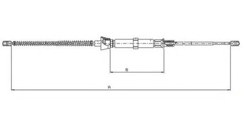 Cablu frana de parcare SEAT IBIZA Mk III (6K1