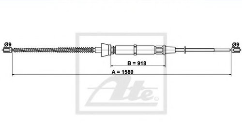 Cablu, frana de parcare SEAT IBIZA Mk IV (6L1