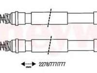 Cablu, frana de parcare SEAT RONDA (022A), SEAT MALAGA (023A), SEAT IBIZA (021A) - BENDIX 432044B