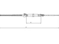 Cablu frana de parcare SKODA CITIGO - OEM - MAXGEAR: 32-0076 - W02359998 - LIVRARE DIN STOC in 24 ore!!!