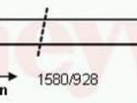 Cablu, frana de parcare SKODA FABIA (6Y2), SKODA FABIA Combi (6Y5), SKODA FABIA limuzina (6Y3) - BENDIX 433102B