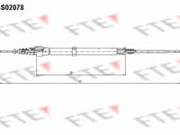 Cablu, frana de parcare SKODA FABIA (6Y2), SKODA FABIA Combi (6Y5), SKODA FABIA limuzina (6Y3) - FTE FBS02078