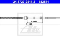 Cablu, frana de parcare SKODA OCTAVIA I (1U2) (1996 - 2010) ATE 24.3727-2511.2 piesa NOUA