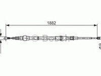 Cablu frana de parcare SKODA ROOMSTER (5J) - OEM - MAXGEAR: 32-0510 - W02169872 - LIVRARE DIN STOC in 24 ore!!!