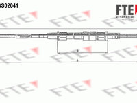 Cablu, frana de parcare spate (FBS02041 FTE) VW