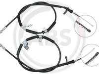 Cablu, frana de parcare spate (K12235 ABS) CHEVROLET,DAEWOO,FSO