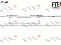 Cablu, frana de parcare spate stanga (FBS03022 FTE) BMW