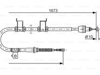 Cablu, frana de parcare stanga (1987482361 BOSCH) KIA