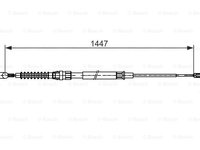 Cablu, frana de parcare stanga (1987482445 BOSCH) AUDI,SEAT,SKODA,VW