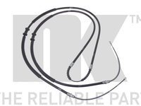 Cablu, frana de parcare stanga (9023108 NK) FIAT