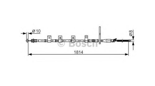 Cablu, frana de parcare Suzuki SWIFT III (MZ,