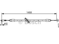 Cablu frana de parcare VOLKSWAGEN CRAFTER 30-35 bus (2E_) - OEM - BOSCH: 1987482027|1 987 482 027 - W02602794 - LIVRARE DIN STOC in 24 ore!!!