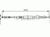 Cablu frana de parcare VOLKSWAGEN GOLF Mk III (1H1) - Cod intern: W20135860 - LIVRARE DIN STOC in 24 ore!!!