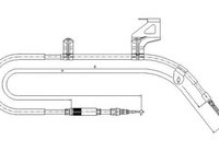 Cablu frana de parcare VOLKSWAGEN GOLF V Variant (1K5) - OEM - MAXGEAR: 32-0399 - W02169858 - LIVRARE DIN STOC in 24 ore!!!