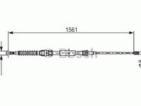 Cablu frana de parcare VOLKSWAGEN TOURAN (1T1, 1T2) - OEM - BOSCH: 1987477942|1 987 477 942 - W02603265 - LIVRARE DIN STOC in 24 ore!!!