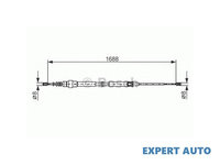 Cablu, frana de parcare Volkswagen VW BORA combi (1J6) 1999-2005 #3 1987477696