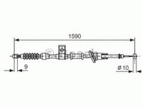 Cablu frana de parcare VOLVO S40 I (VS) - OEM - MAXGEAR: 32-0417 - W02187999 - LIVRARE DIN STOC in 24 ore!!!