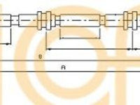 Cablu, frana de parcare VW AMAROK (2H, S1B) (2010 - 2016) COFLE 10.7384 piesa NOUA