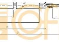 Cablu, frana de parcare VW BORA (1J2) (1998 - 2005) COFLE 10.7508 piesa NOUA