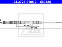 Cablu, frana de parcare VW CADDY III caroserie (2KA, 2KH, 2CA, 2CH) (2004 - 2020) ATE 24.3727-0188.2