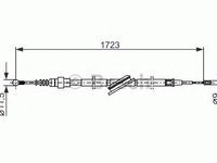 Cablu, frana de parcare VW GOLF IV Variant (1J5) (1999 - 2006) BOSCH 1 987 477 686 piesa NOUA