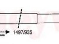 Cablu, frana de parcare VW GOLF Mk III Cabriolet (1E7), VW GOLF Mk III (1H1), VW GOLF Mk III Estate (1H5) - BENDIX 432046B