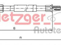 Cablu, frana de parcare VW GOLF VI Variant (AJ5) (2009 - 2013) METZGER 10.7518 piesa NOUA