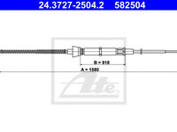 Cablu, frana de parcare VW POLO (9N_) (2001 - 2012) ATE 24.3727-2504.2