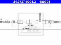 Cablu frana mana ALFA ROMEO 156 932 ATE 24372700042