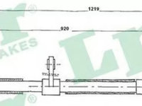 Cablu frana mana ALFA ROMEO 156 932 LPR C0019B PieseDeTop