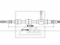 Cablu frana mana ALFA ROMEO 156 932 TEXTAR 44020600 PieseDeTop